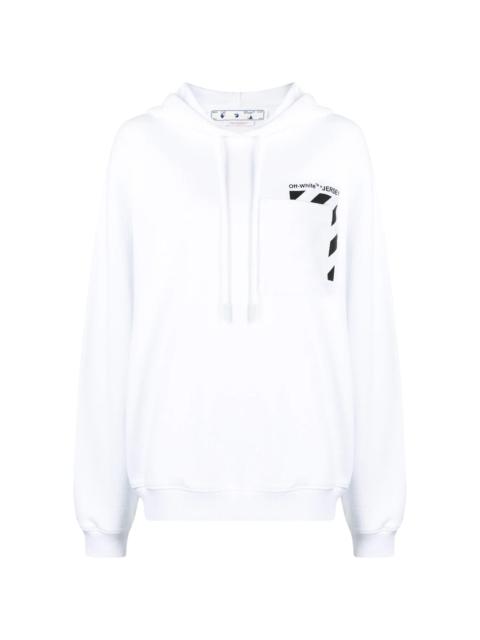 logo print hoodie