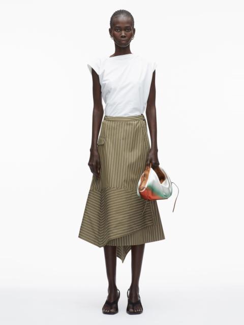 3.1 Phillip Lim Stripe Poplin Wrap Skirt