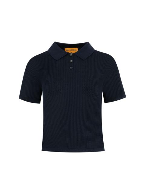 ribbed polo top