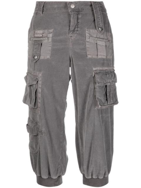 multi-pocket cropped trousers