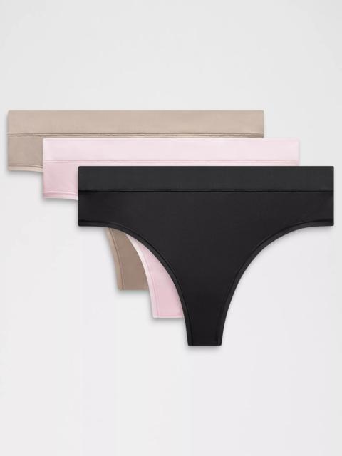 lululemon UnderEase High-Rise Thong Underwear *3 Pack