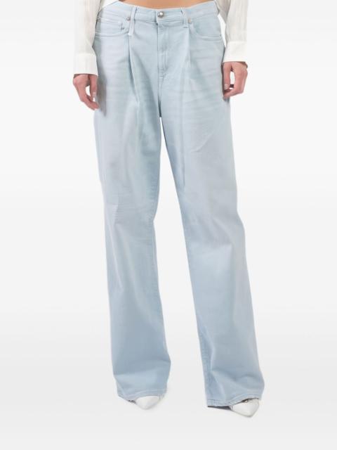 R13 pleated-front jeans