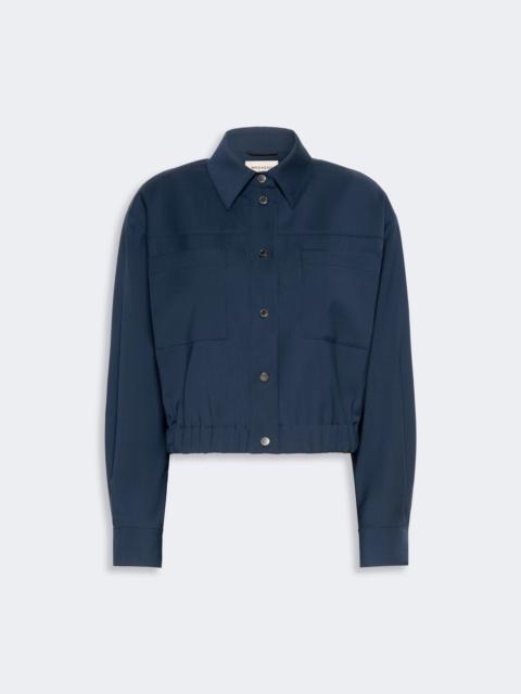 WEEKEND Max Mara DECANO Short woollen cloth jacket - NAVY