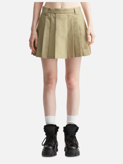 Moncler PLEATED COTTON BLEND MINI SKIRT