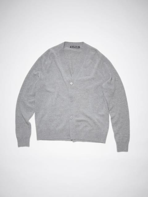 Wool cardigan - Grey Melange