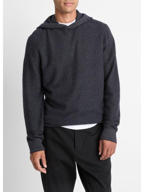 Vince Geo-Jacquard Wool-Blend Sweater Hoodie