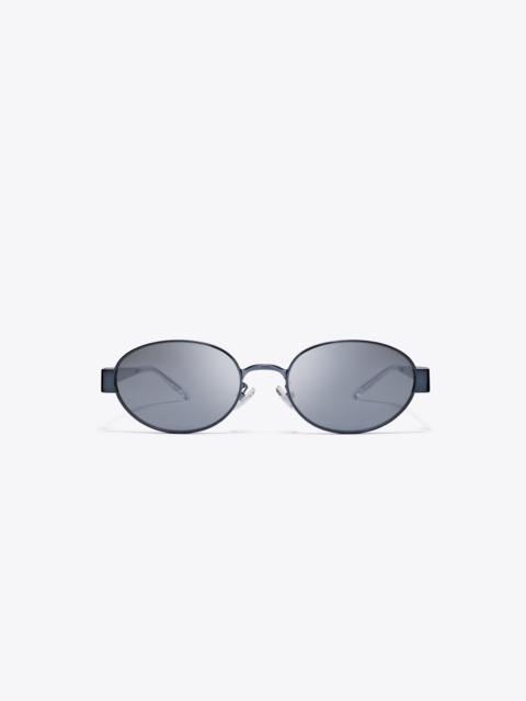 TORY BURCH Miller Metal Oval Sunglasses