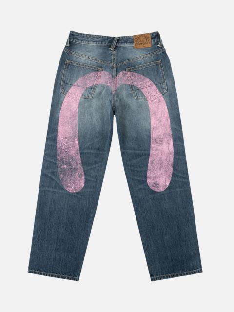 EVISU Pink Daicock Ripped Jeans