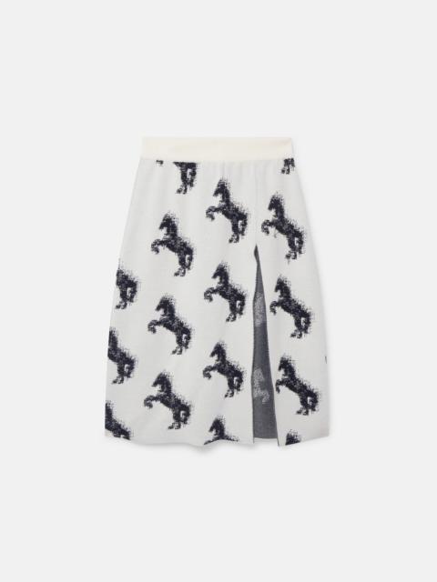 Pixel Horse Jacquard Skirt