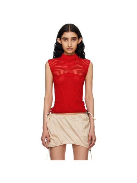 ISA BOULDER SSENSE Exclusive Red Calm Tank Top