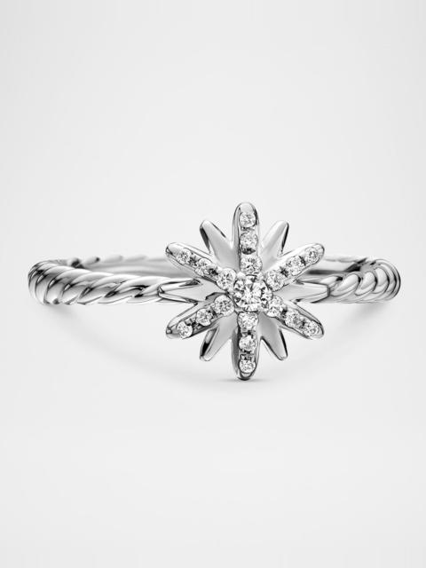 DAVID YURMAN Petite Starburst Station Ring with Pave Starburst