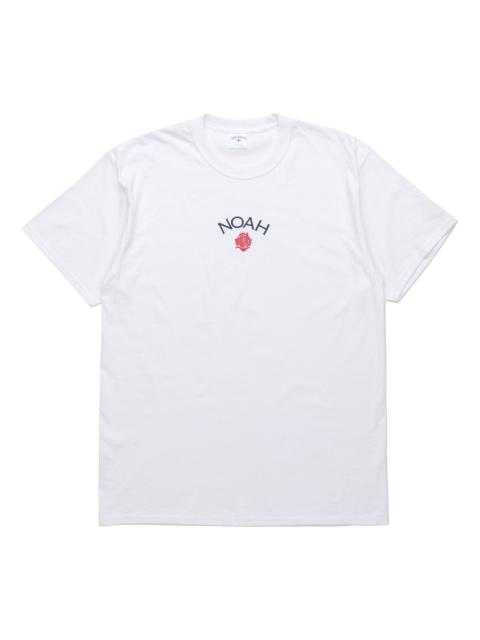 NOAH Rose Logo T-shirt 'White' T27FW20-WHITE