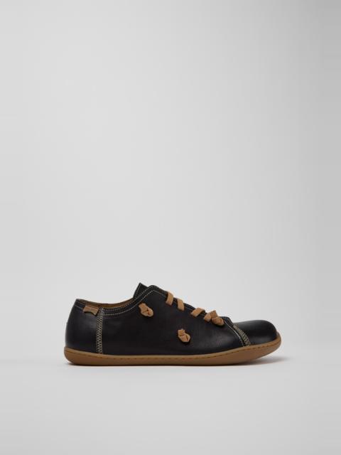 CAMPER Twins Black Leather Shoes for Men.