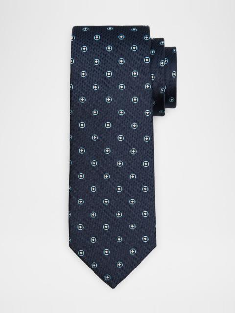 Canali Men's Medallion Silk Tie