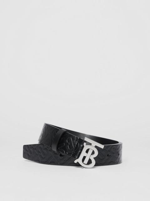 Burberry Monogram Motif Monogram Leather Belt