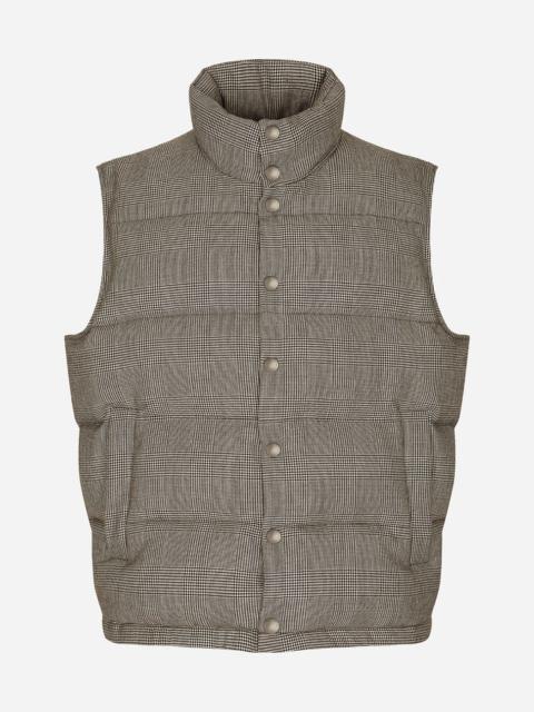 Dolce & Gabbana Quilted check wool vest