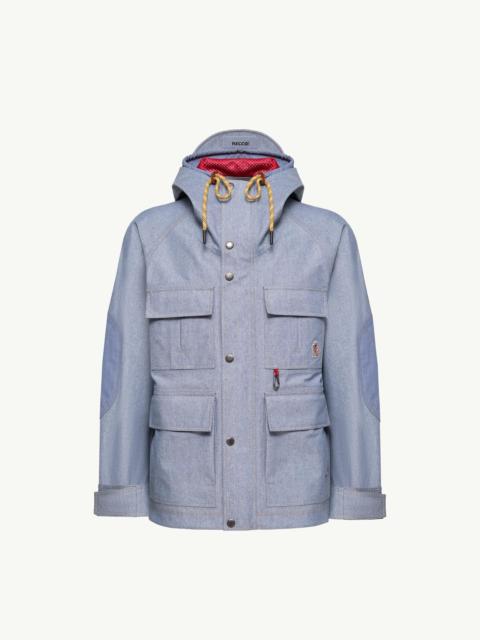 Moncler Grenoble Ajaccio Chambray Hooded Field Jacket