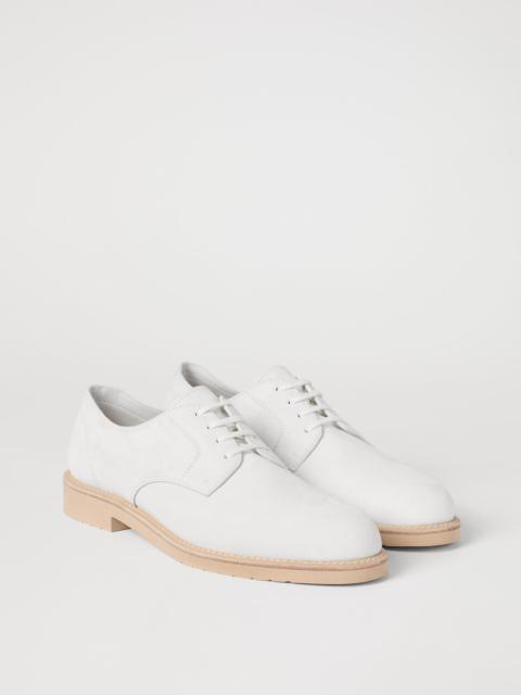 Brunello Cucinelli Reversed calfskin lightweight Derbys