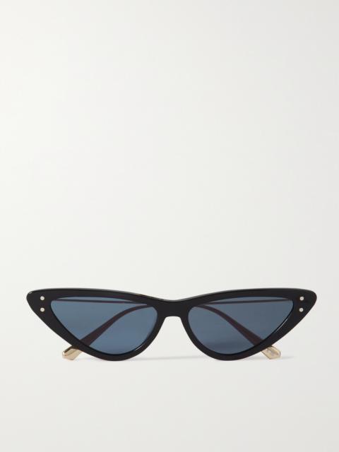 Dior Missdior B4u Cat-eye Acetate And Gold-tone Sunglasses