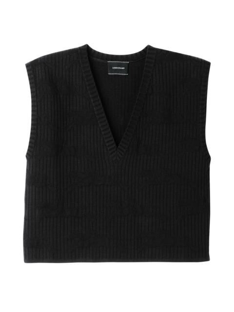 Longchamp Sleeveless sweater Black - Knit