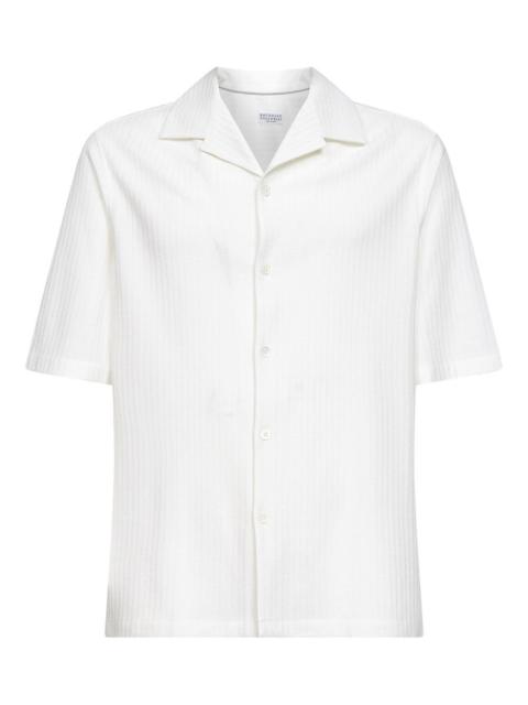 Brunello Cucinelli bowling-collar button-up shirt