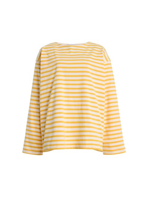 MATTEAU Exclusive Breton Striped Cotton T-Shirt yellow