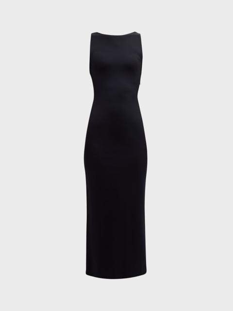 EMPORIO ARMANI Sleeveless Open-Back Jersey Maxi Dress