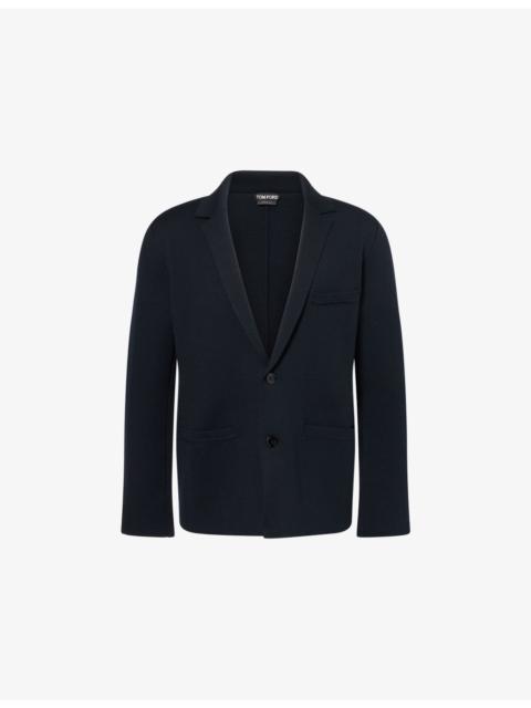 TOM FORD Notch-Lapel Knitted Wool-Blend Jacket