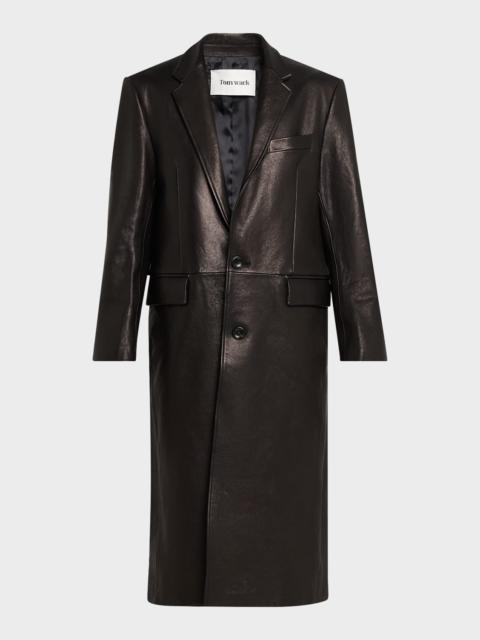 Tonywack Vegetable-Tanned Leather Coat