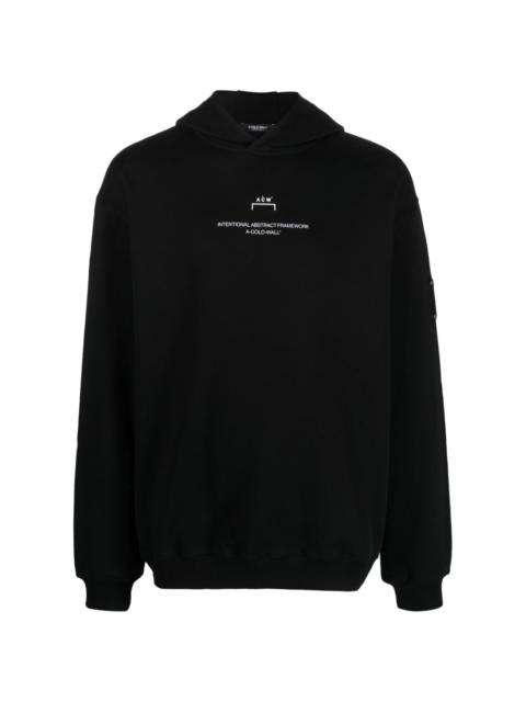 logo-print hooded sweatshirt