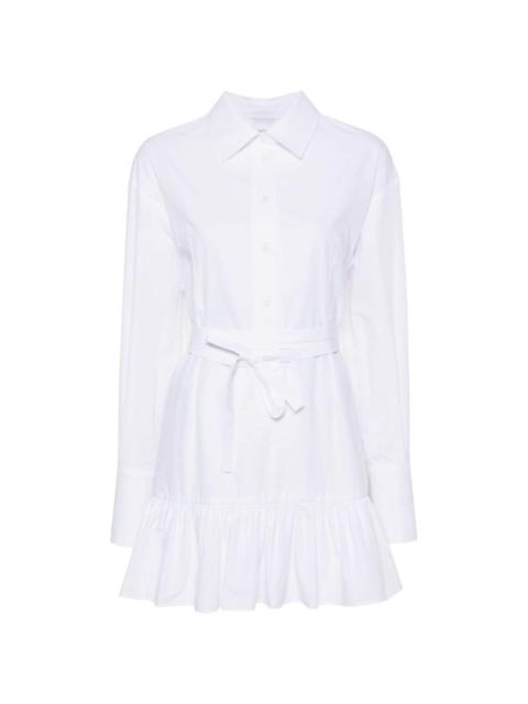 PATOU peplum-hem shirt dress