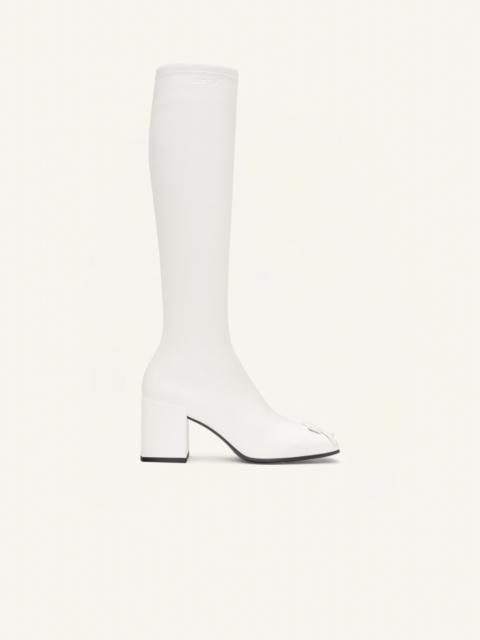courrèges HERITAGE STRETCH LEATHER BOOTS