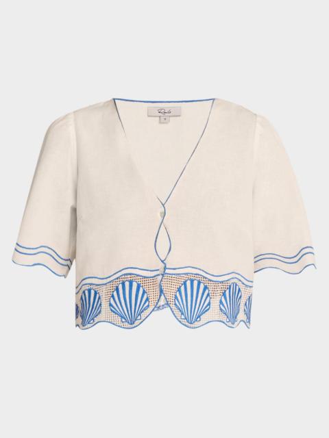 Rails Venice Embroidered Crop Top