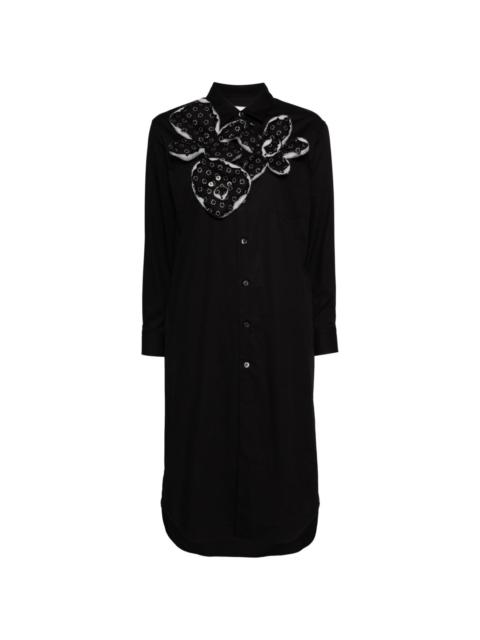 TAO Comme Des Garçons floral-embellishment long sleeves shirt