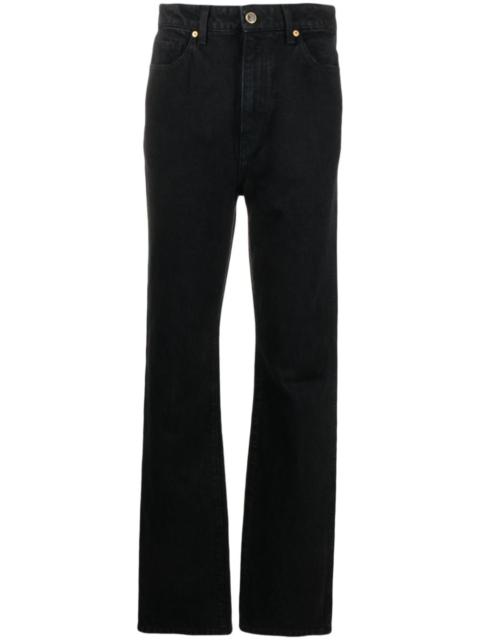 black The Danielle straight-leg jeans