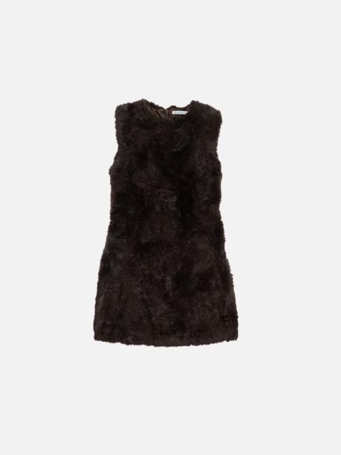 Acne Studios Faux fur dress - Brown