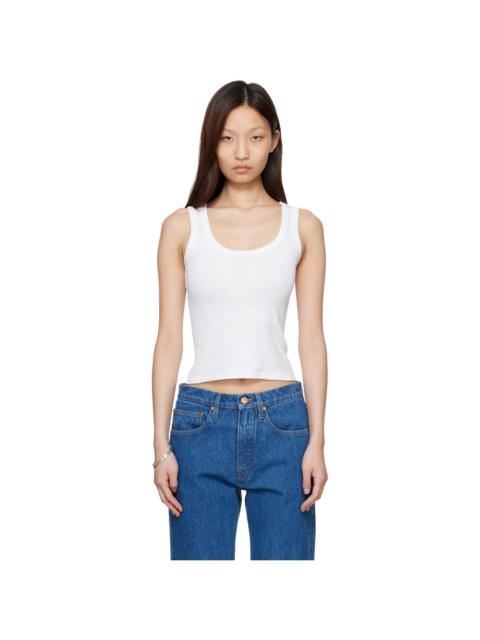 FLORE FLORE White Hillie Tank Top