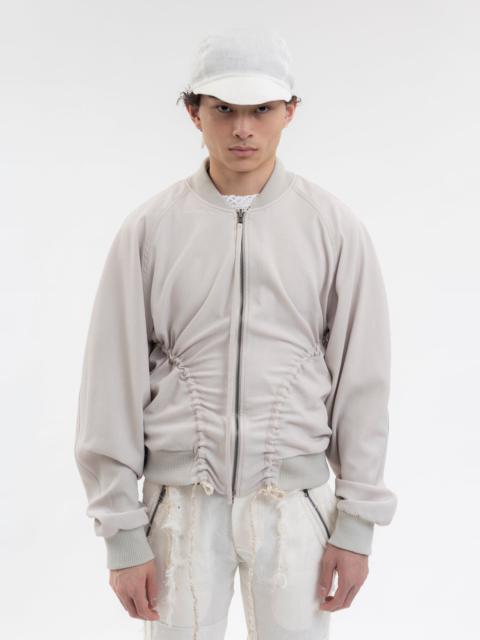 HYEIN SEO LIGHT GREY REVERSIBLE BOMBER JACKET