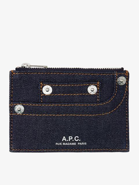 A.P.C. DENIM STANDARD CARDHOLDER