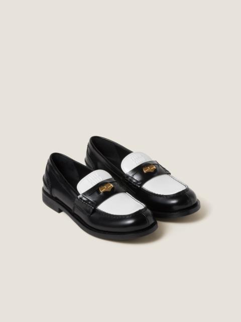 Miu Miu Leather penny loafers