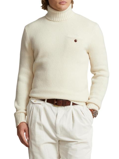 Polo Ralph Lauren Men's Wool-Blend Turtleneck Sweater - Andover Cream