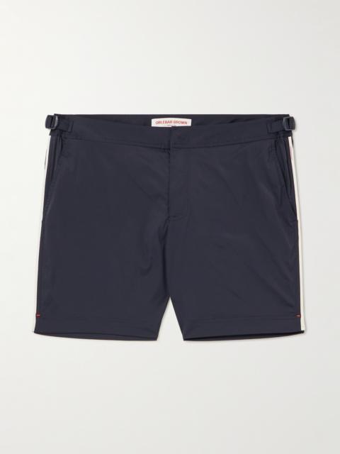 ORLEBAR BROWN Bulldog Straight-Leg Mid-Length Striped Swim Shorts