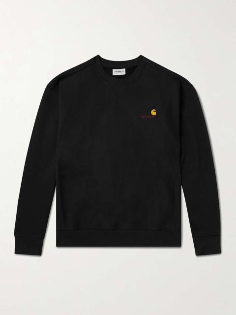 Logo-Embroidered Cotton-Blend Jersey Sweatshirt