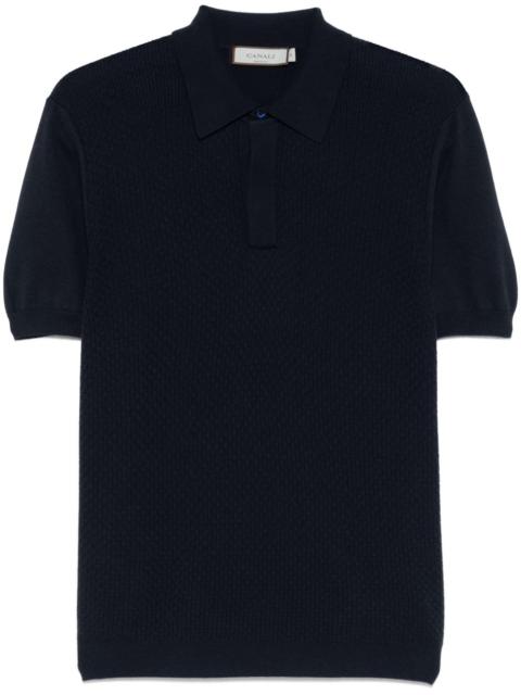 Canali knitted polo shirt