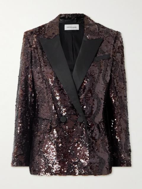 VERONICA BEARD Sevyn Sequined Satin Jacket
