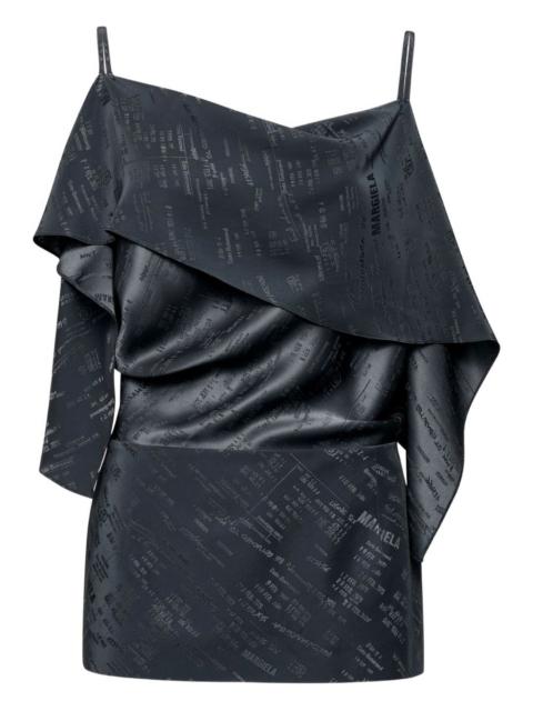 MM6 Maison Margiela ruffled open back top