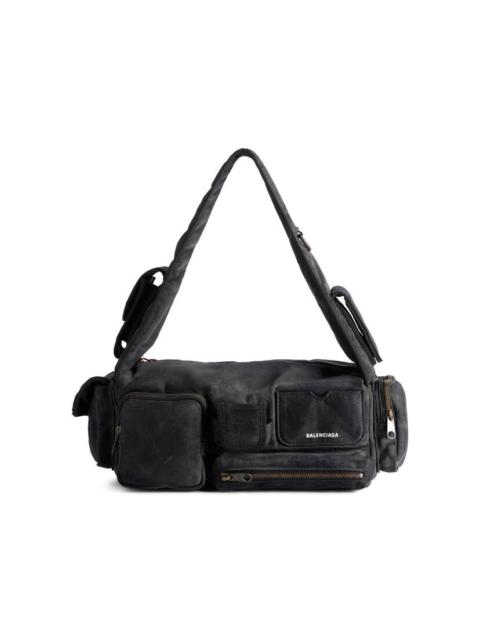 BALENCIAGA Men's Superbusy Small Sling Bag  in Black