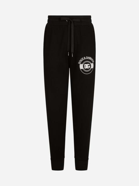 Dolce & Gabbana Jersey jogging pants with DG logo print