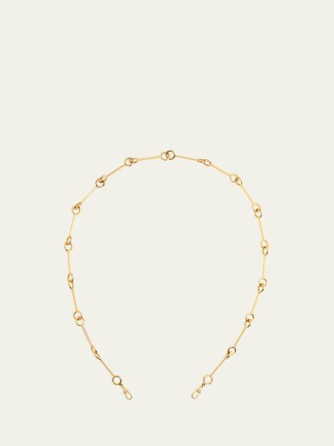 MARIE LICHTENBERG 18k Yellow Gold Diamond Stick Chain Necklace