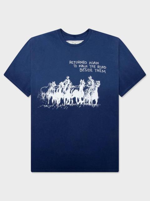 One Of These Days RETURN AGAIN T-SHIRT - SUN FADED NAVY